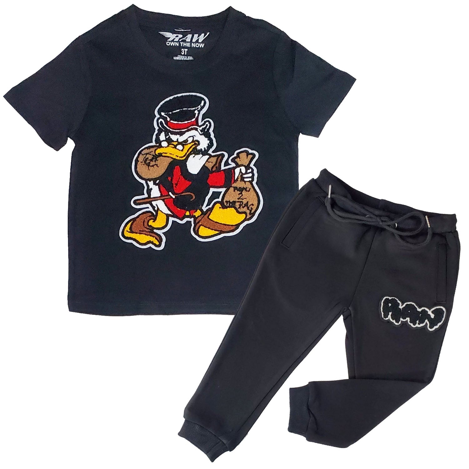 Kids Secure The Bag Chenille T-Shirts and Jogger Set