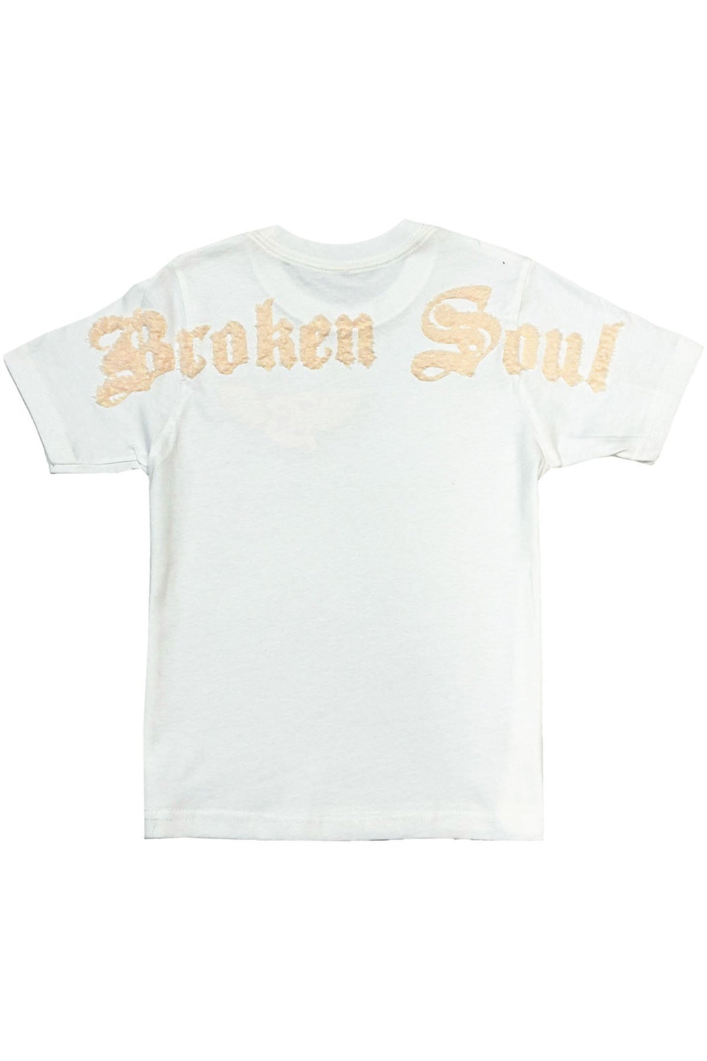 Kids Broken Soul Cream Chenille T-Shirt