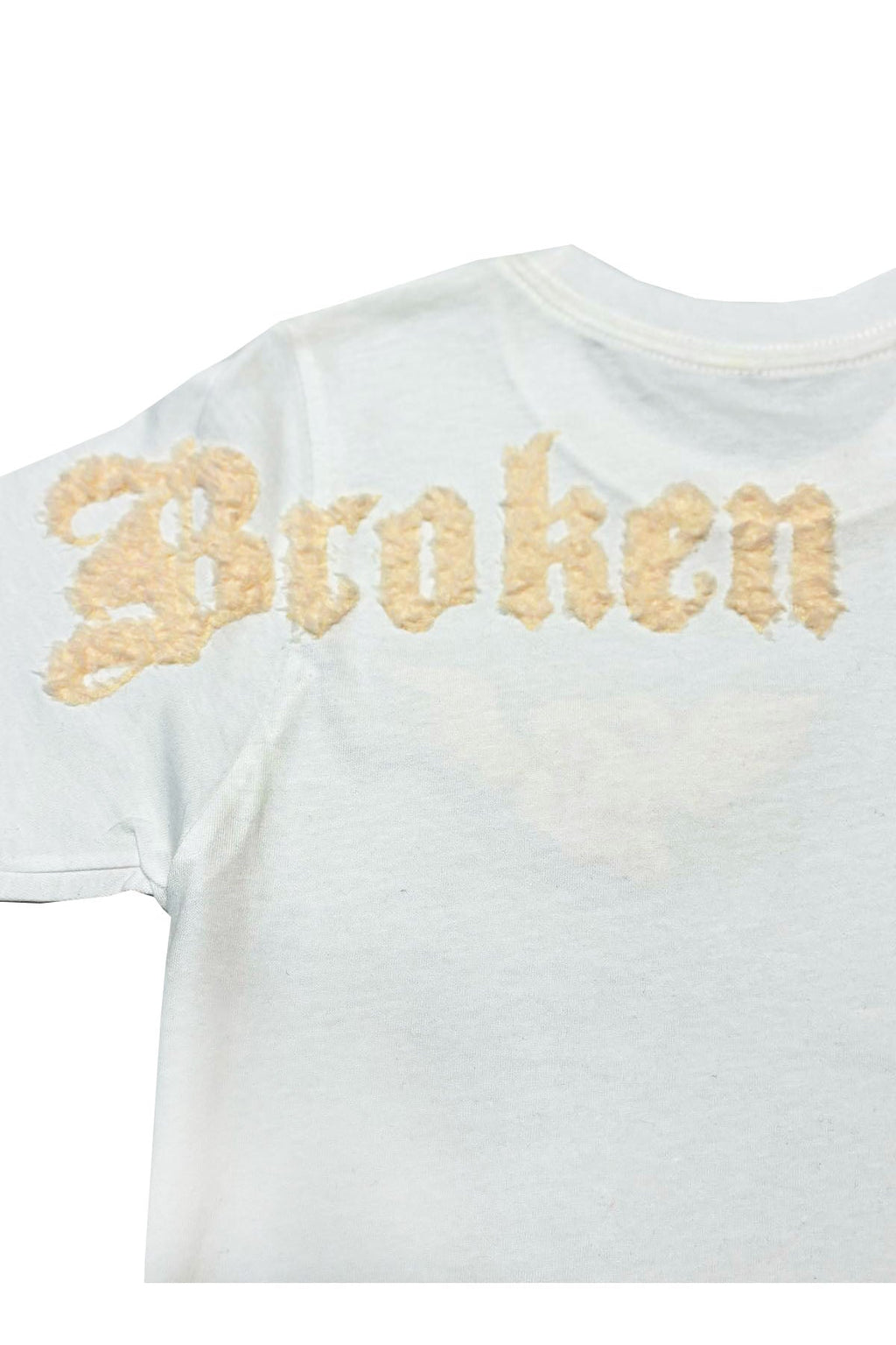 Kids Broken Soul Cream Chenille T-Shirt