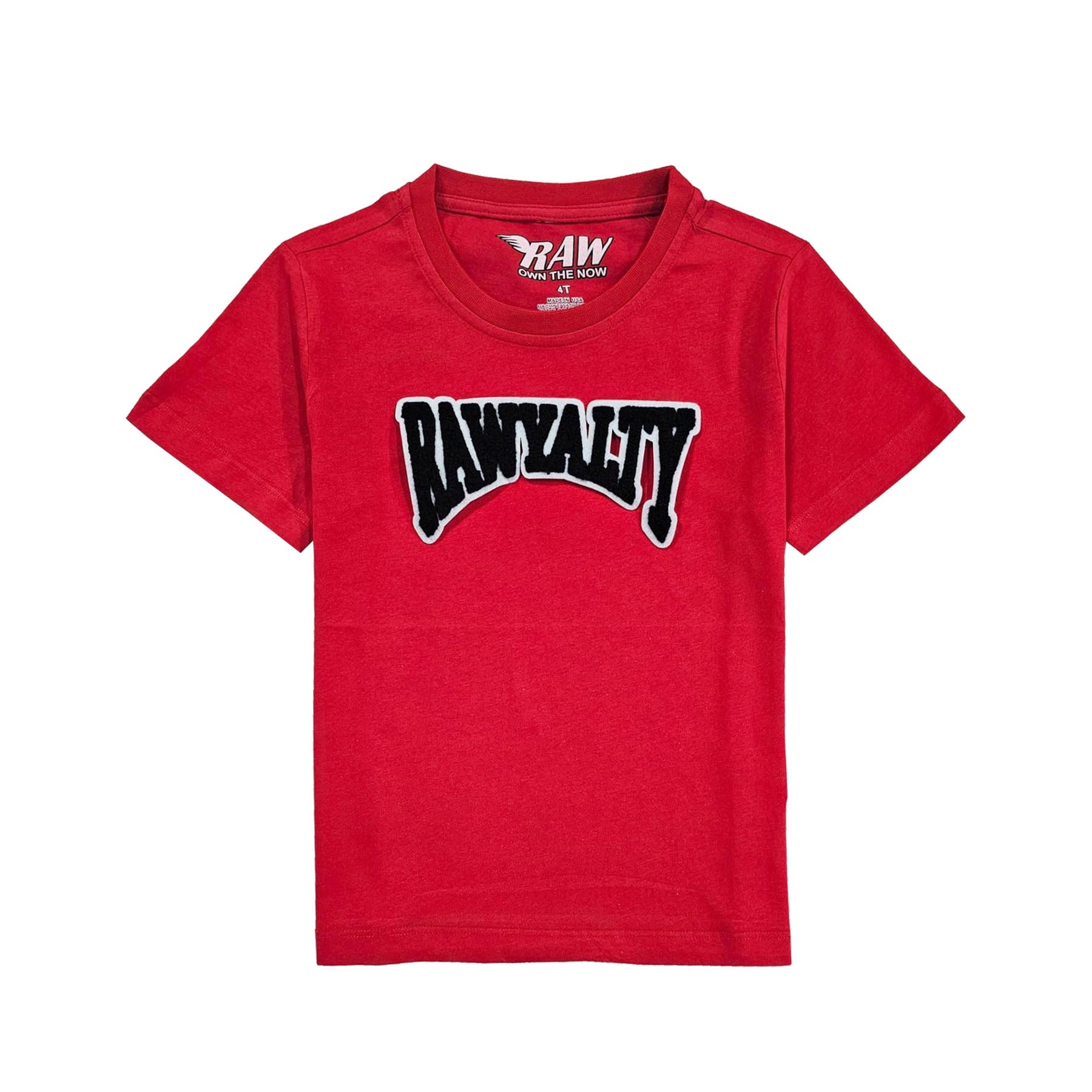 Kids Rawyalty Black Chenille T-Shirts