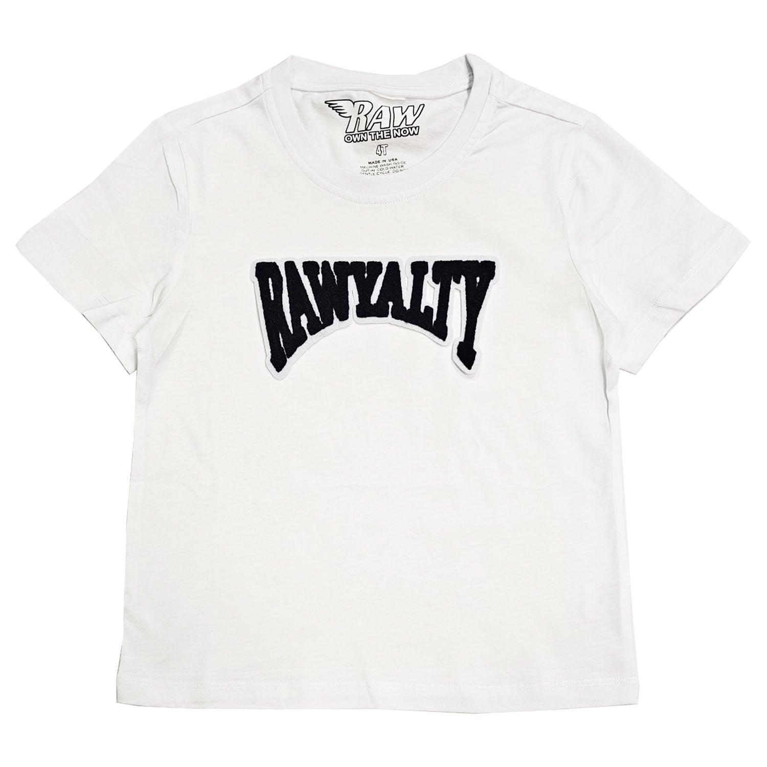 Kids Rawyalty Black Chenille T-Shirts