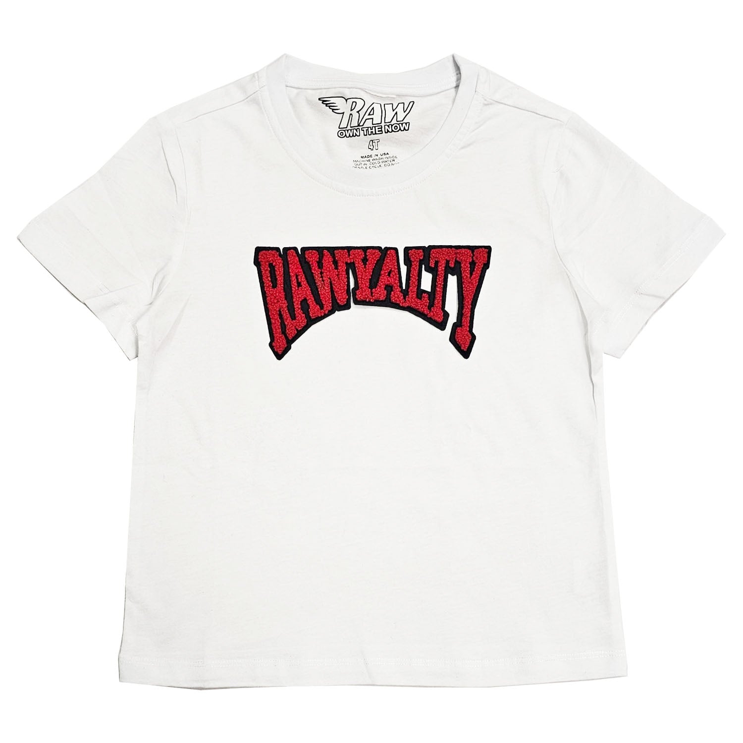 Kids Rawyalty Red Chenille T-Shirts