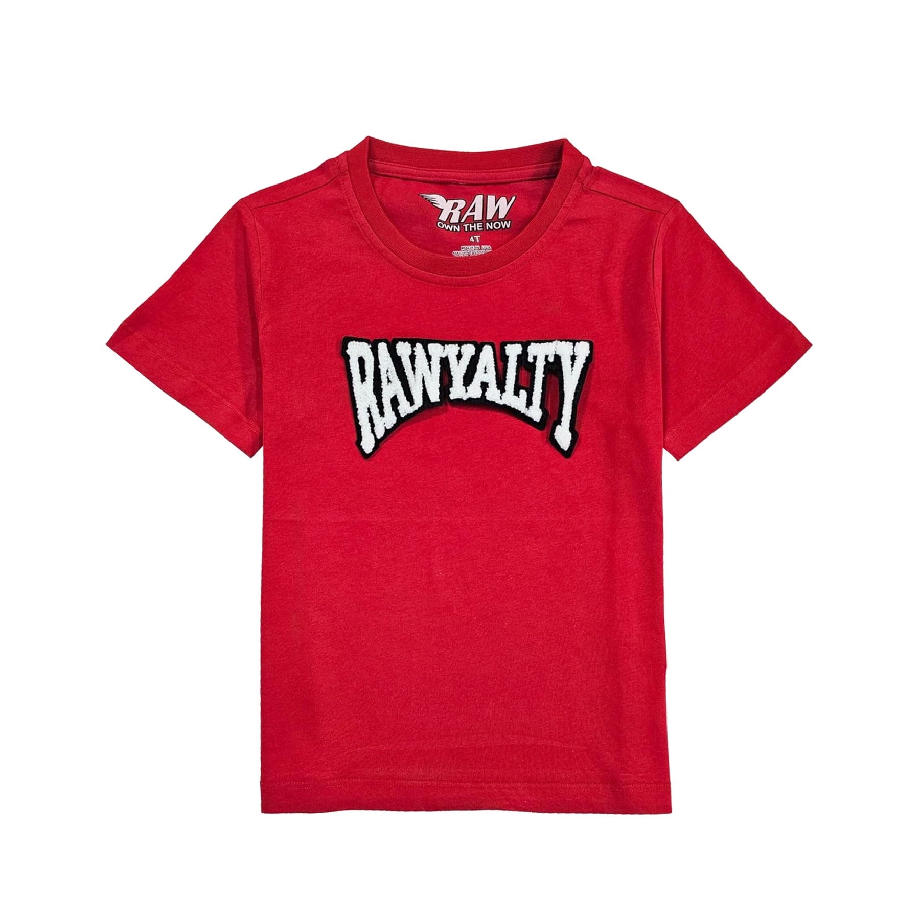 Kids Rawyalty White Chenille T-Shirts
