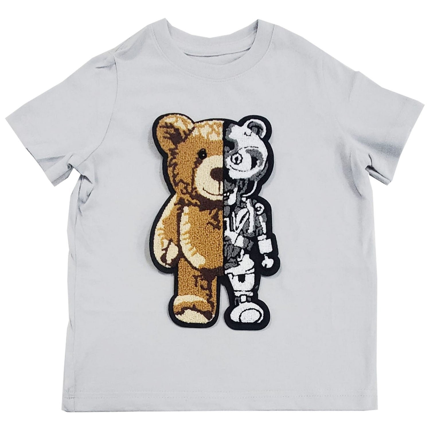 Kids Teddy Robot Chenille Crew Neck T-Shirts