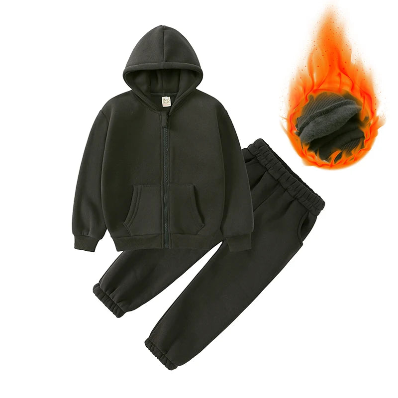 2026 Kids Winter Clothes Sweatshirt Kids Sweatsuit Set Zipper up Sports Wear Boy Girl Sweatsuit Wholesale Children Sweat Suits