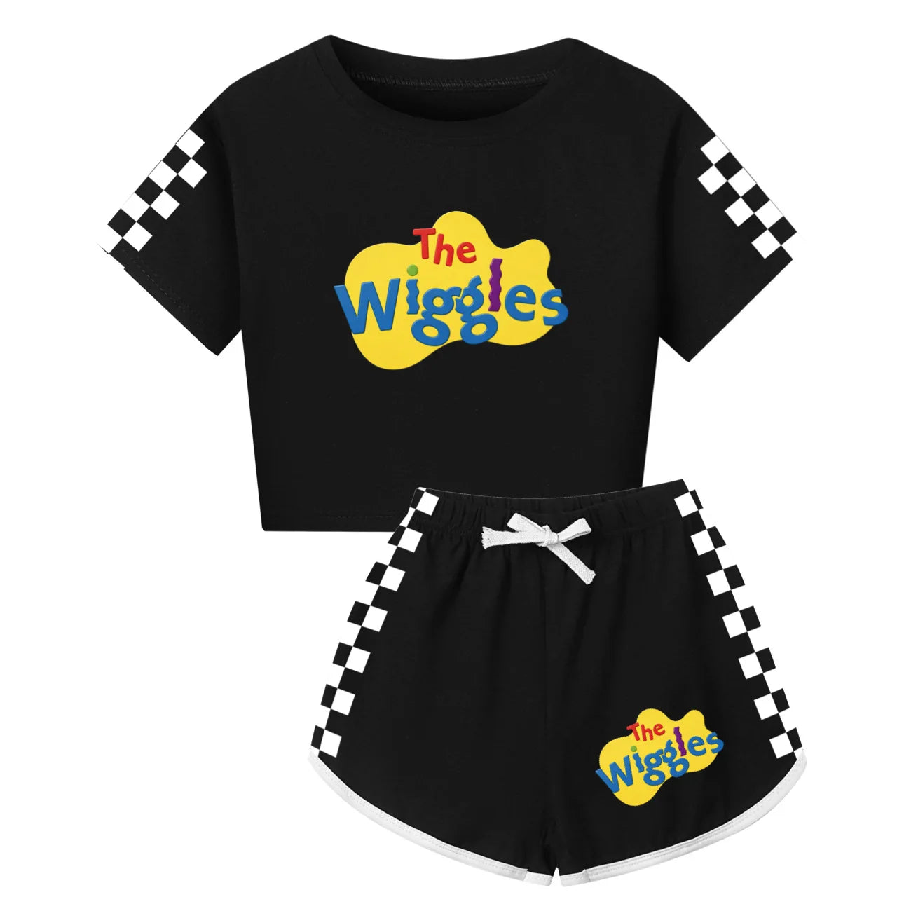 The Wiggles Summer Clothes Sets Kids Cartoon T-shirts Shorts Two-piece Set Baby Boys Tracksuit Girls Outfits Suit Gift5671