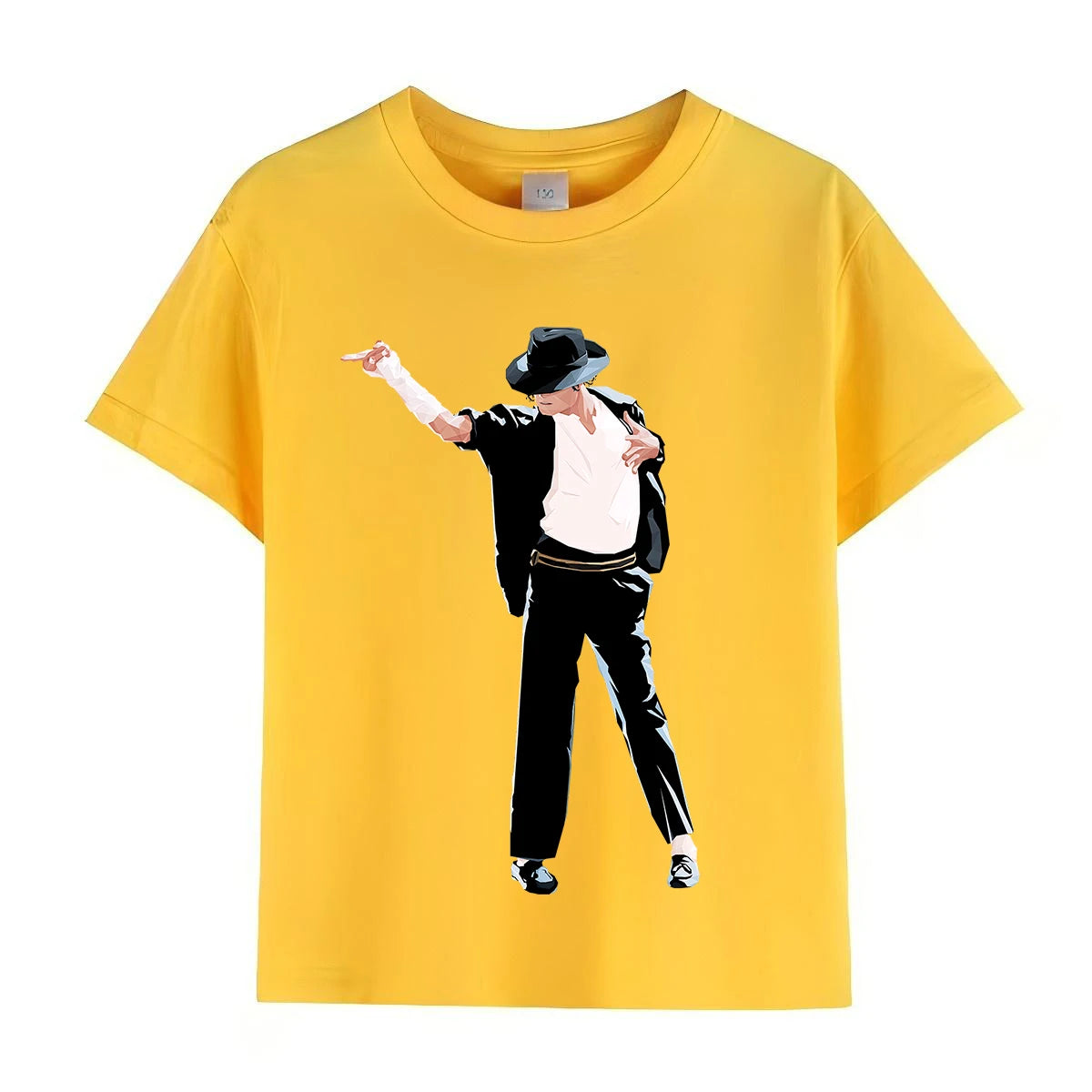 Kids Michael Jackson Rock T Shirt Crew Neck Short Sleeve Boys Girls Summer Casual Fashion Children Daily Tops