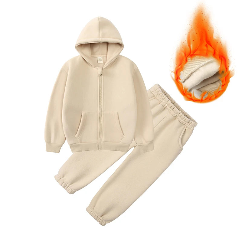 2026 Kids Winter Clothes Sweatshirt Kids Sweatsuit Set Zipper up Sports Wear Boy Girl Sweatsuit Wholesale Children Sweat Suits