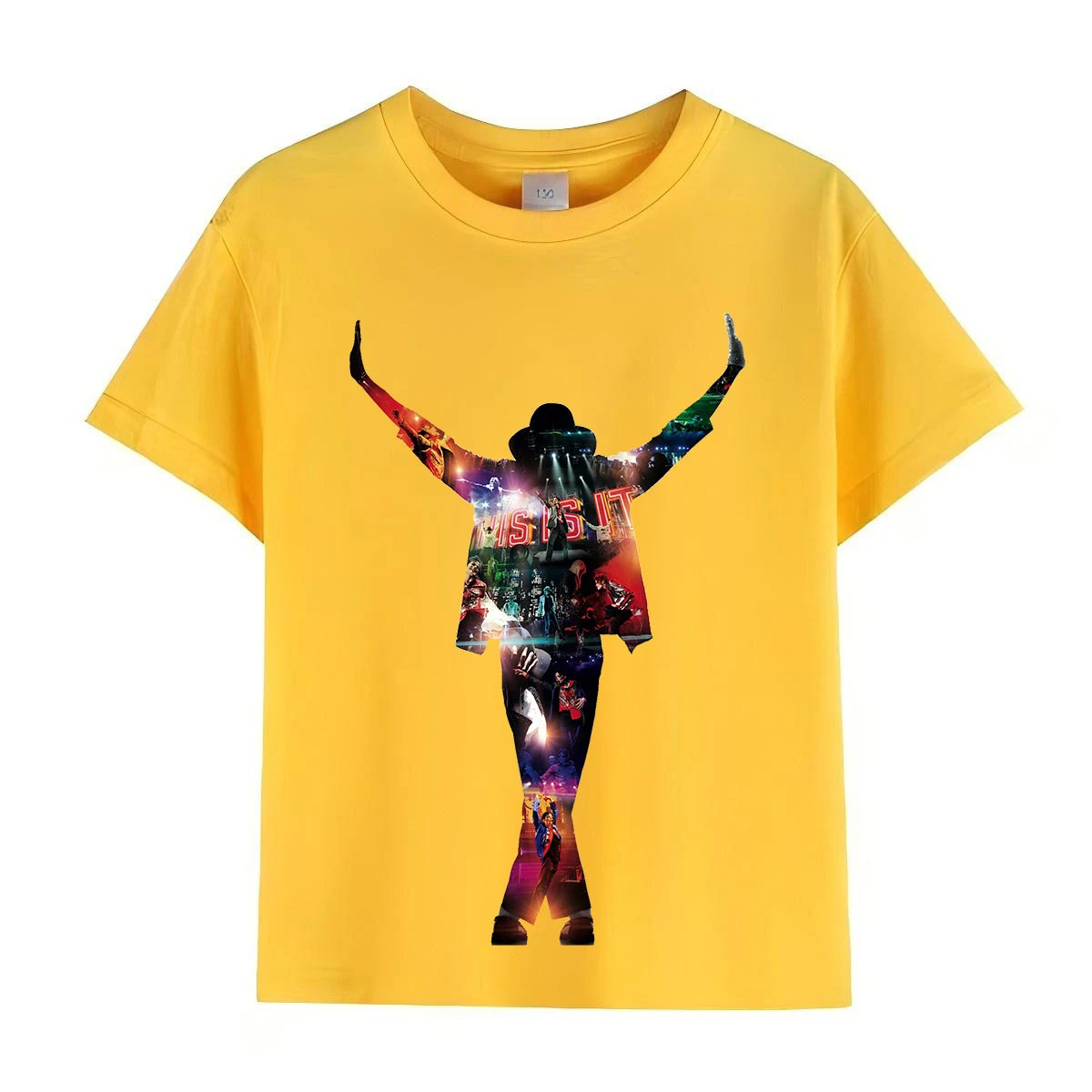 Kids Michael Jackson Rock N Roll T-Shirt Children's Fashion Crew Neck Top Summer Casual Clothes for Baby Boys And Girls