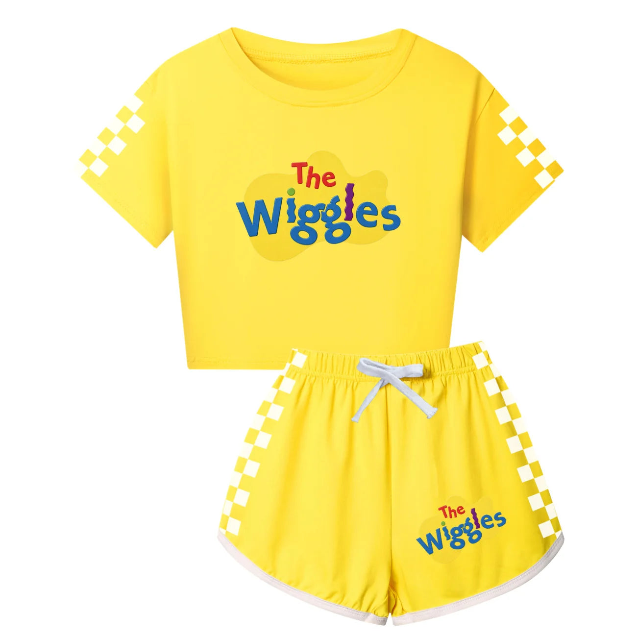 The Wiggles Summer Clothes Sets Kids Cartoon T-shirts Shorts Two-piece Set Baby Boys Tracksuit Girls Outfits Suit Gift5671
