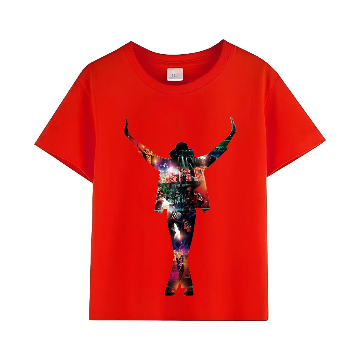 Kids Michael Jackson Rock T Shirt Crew Neck Short Sleeve Boys Girls Summer Casual Fashion Children Daily Tops