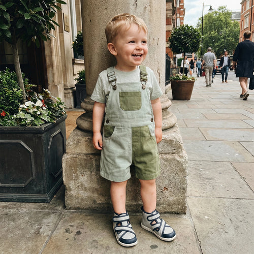 1-4Years Kids Girls Boys Overall Shorts, Cute Contrast Color Summer Jumpsuit with Pockets for Casual Daily