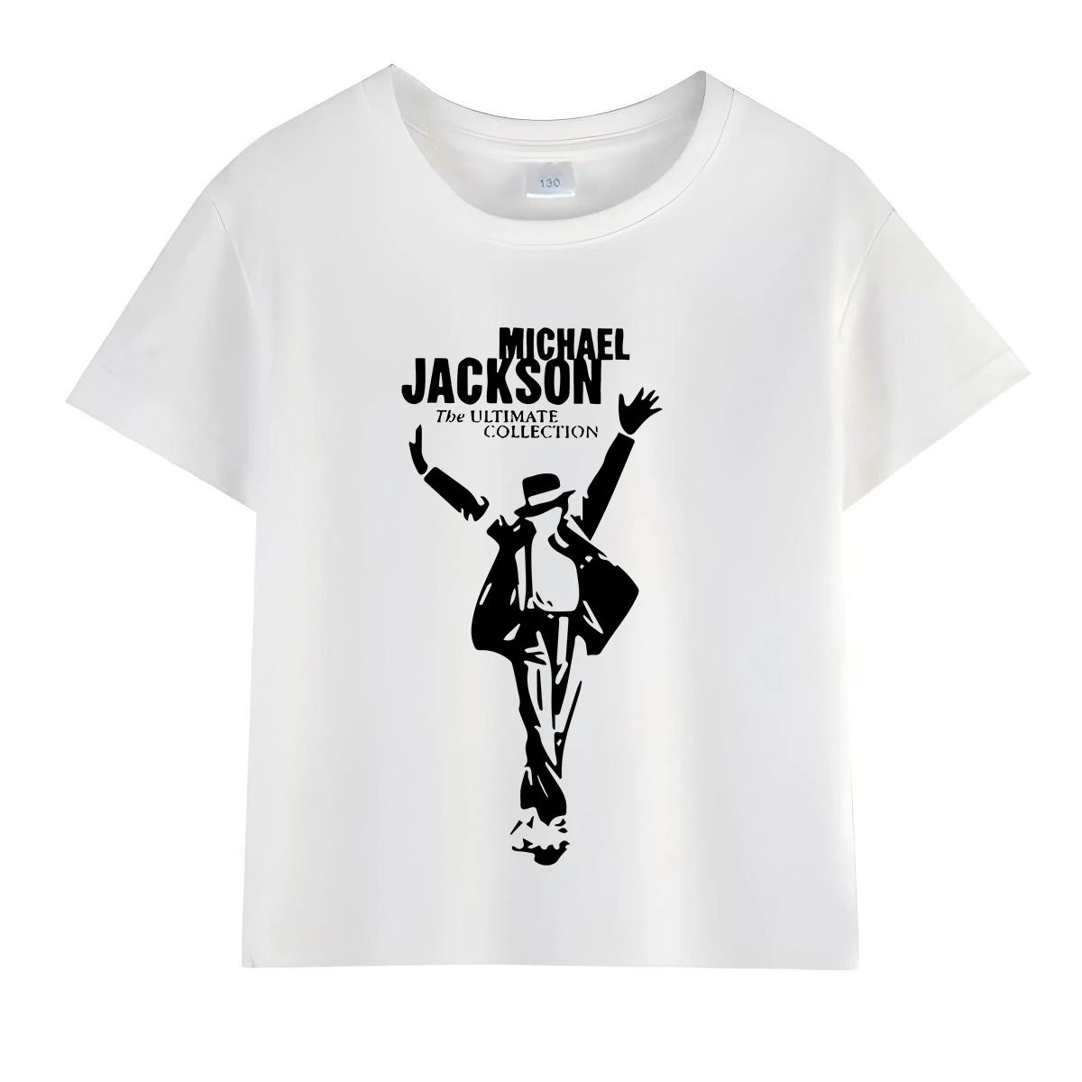 Kids Michael Jackson Rock T Shirt Crew Neck Short Sleeve Boys Girls Summer Casual Fashion Children Daily Tops
