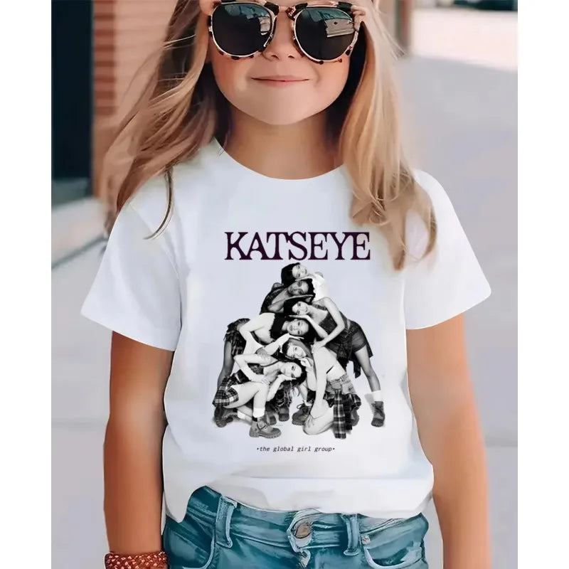 Summer Short Sleeved with Fashionable Patterns Children's Casual Cotton T-shirt for Daily Wear When Going Out with Children