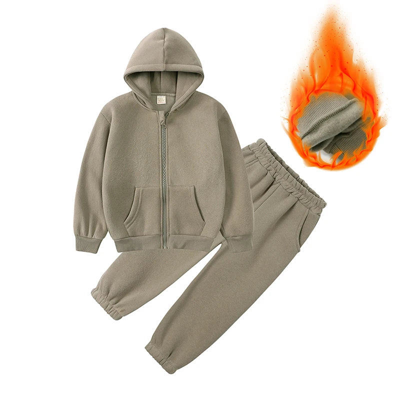 2026 Kids Winter Clothes Sweatshirt Kids Sweatsuit Set Zipper up Sports Wear Boy Girl Sweatsuit Wholesale Children Sweat Suits