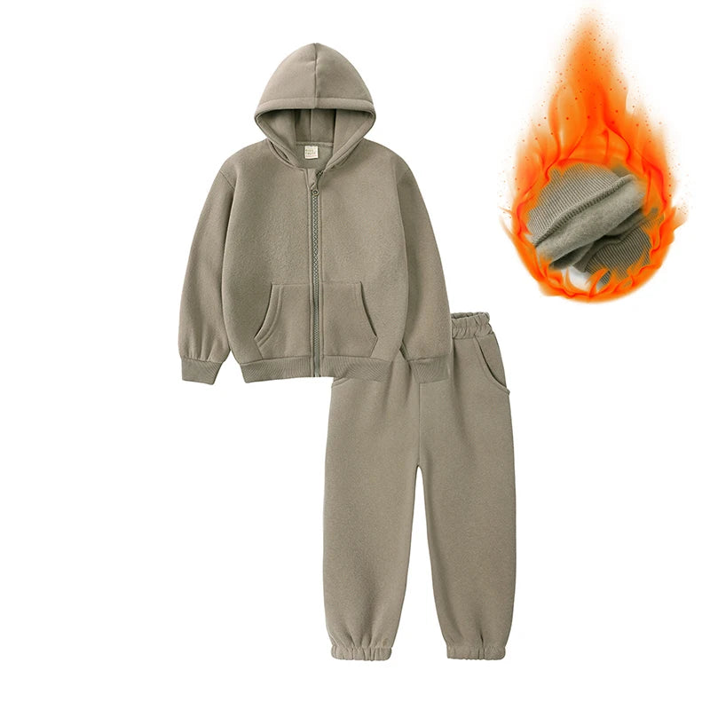 2026 Kids Winter Clothes Sweatshirt Kids Sweatsuit Set Zipper up Sports Wear Boy Girl Sweatsuit Wholesale Children Sweat Suits