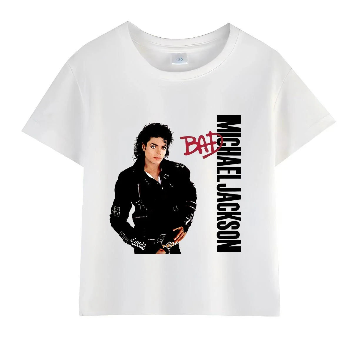 Kids Michael Jackson Rock T Shirt Crew Neck Short Sleeve Boys Girls Summer Casual Fashion Children Daily Tops