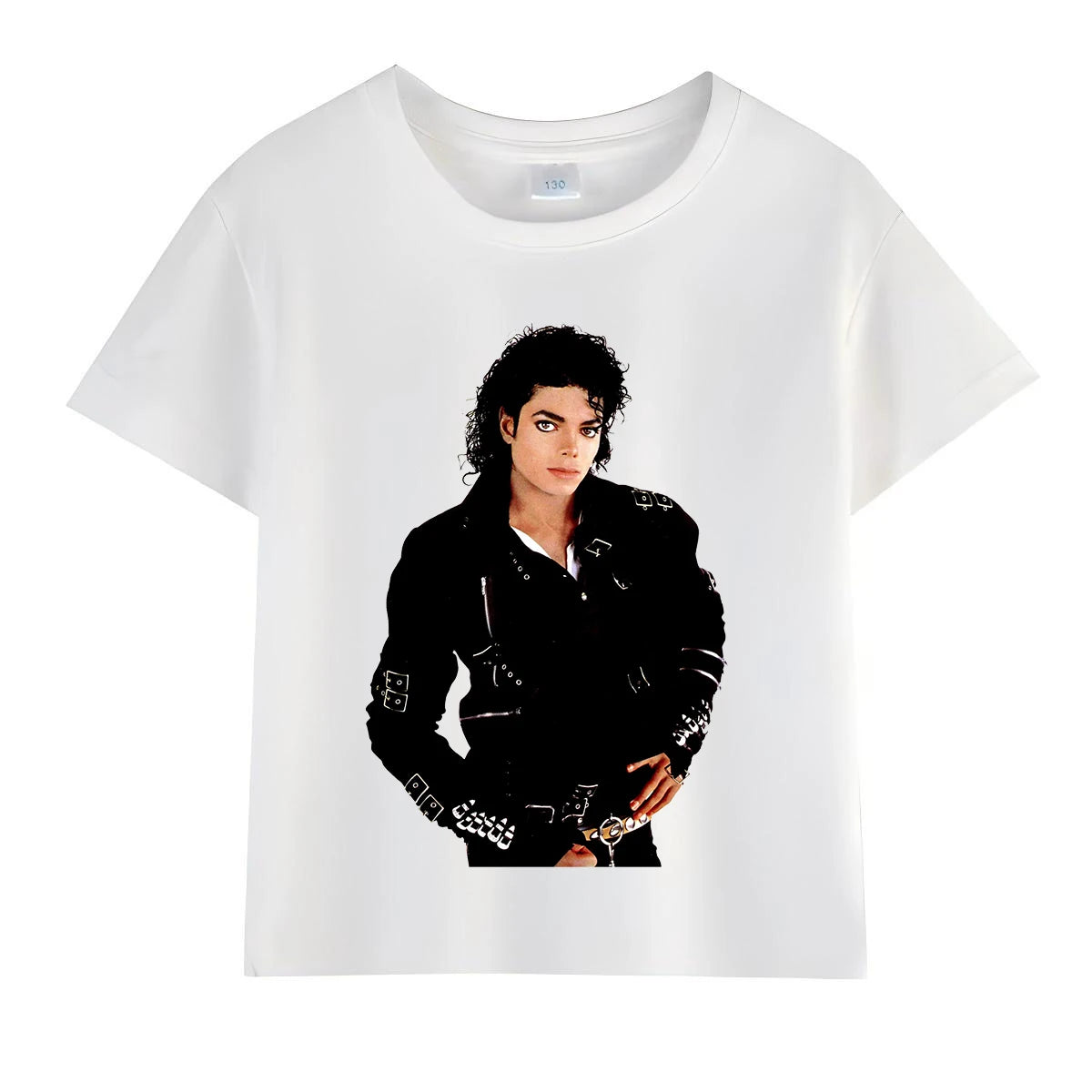 Kids Michael Jackson Rock T Shirt Crew Neck Short Sleeve Boys Girls Summer Casual Fashion Children Daily Tops