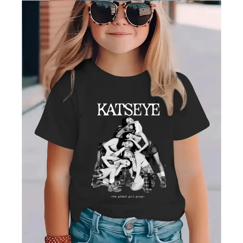 Summer Short Sleeved with Fashionable Patterns Children's Casual Cotton T-shirt for Daily Wear When Going Out with Children