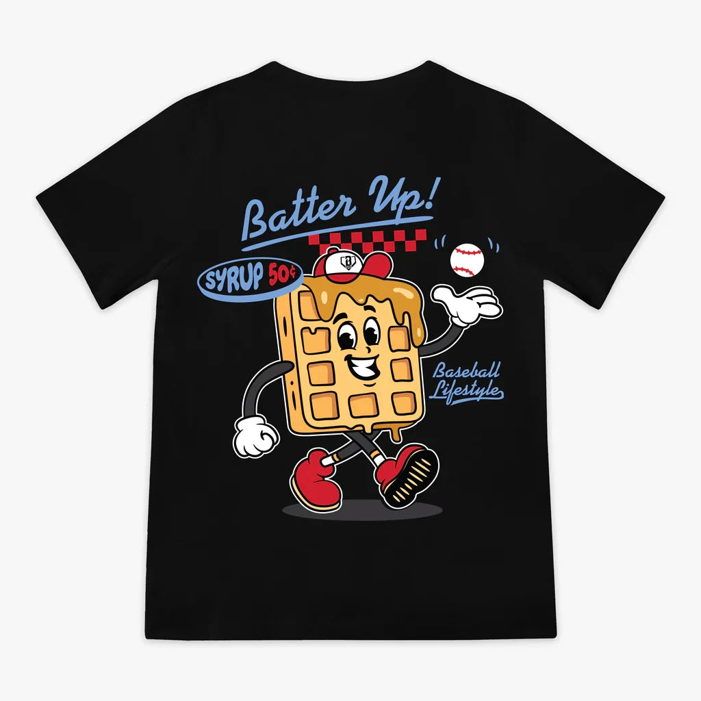 Summer New Children/Youth Baseball Lifestyle 101 Batter Up T-shirt Oversized Breathable Quick-Dry Sports Shirt Men And Women