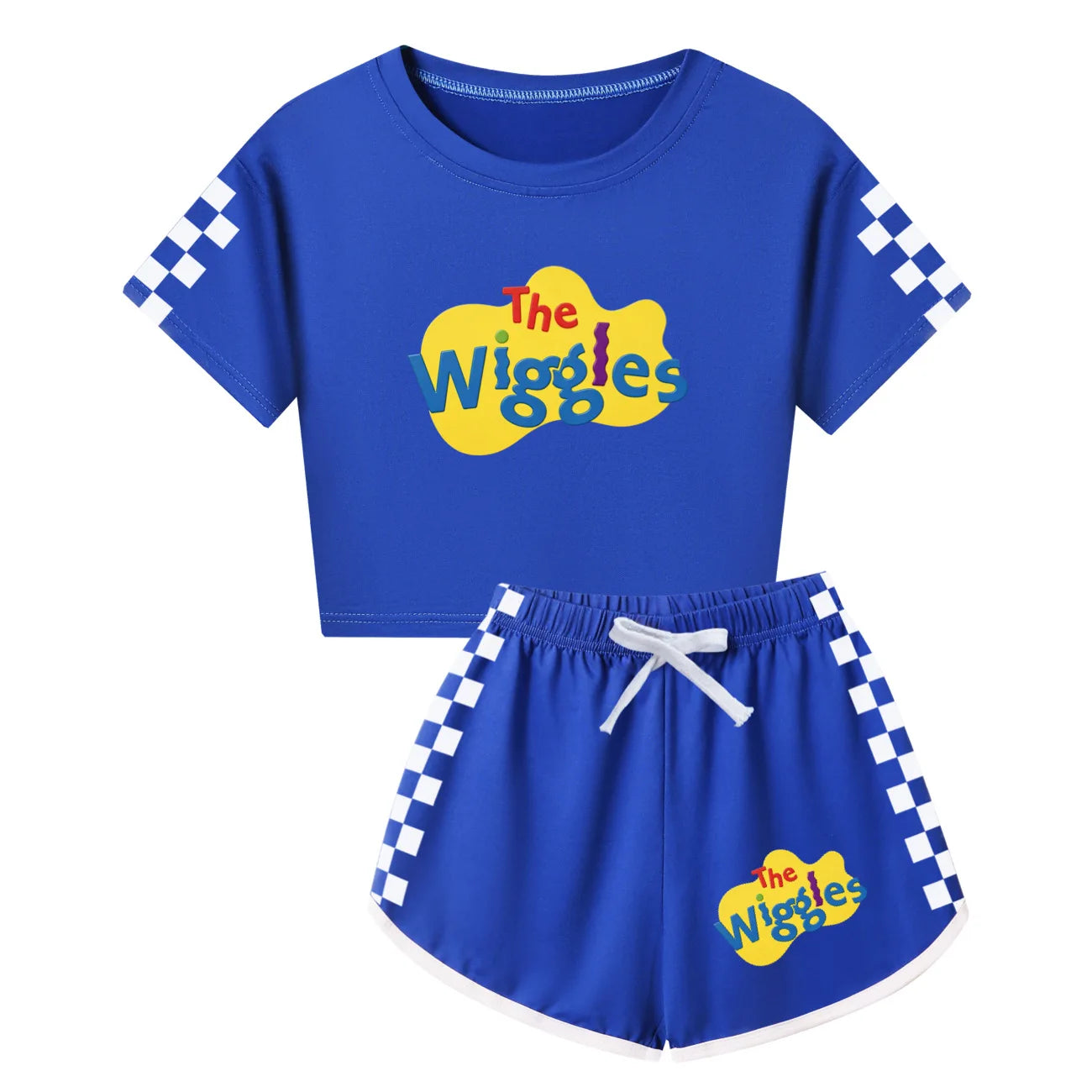 The Wiggles Summer Clothes Sets Kids Cartoon T-shirts Shorts Two-piece Set Baby Boys Tracksuit Girls Outfits Suit Gift5671