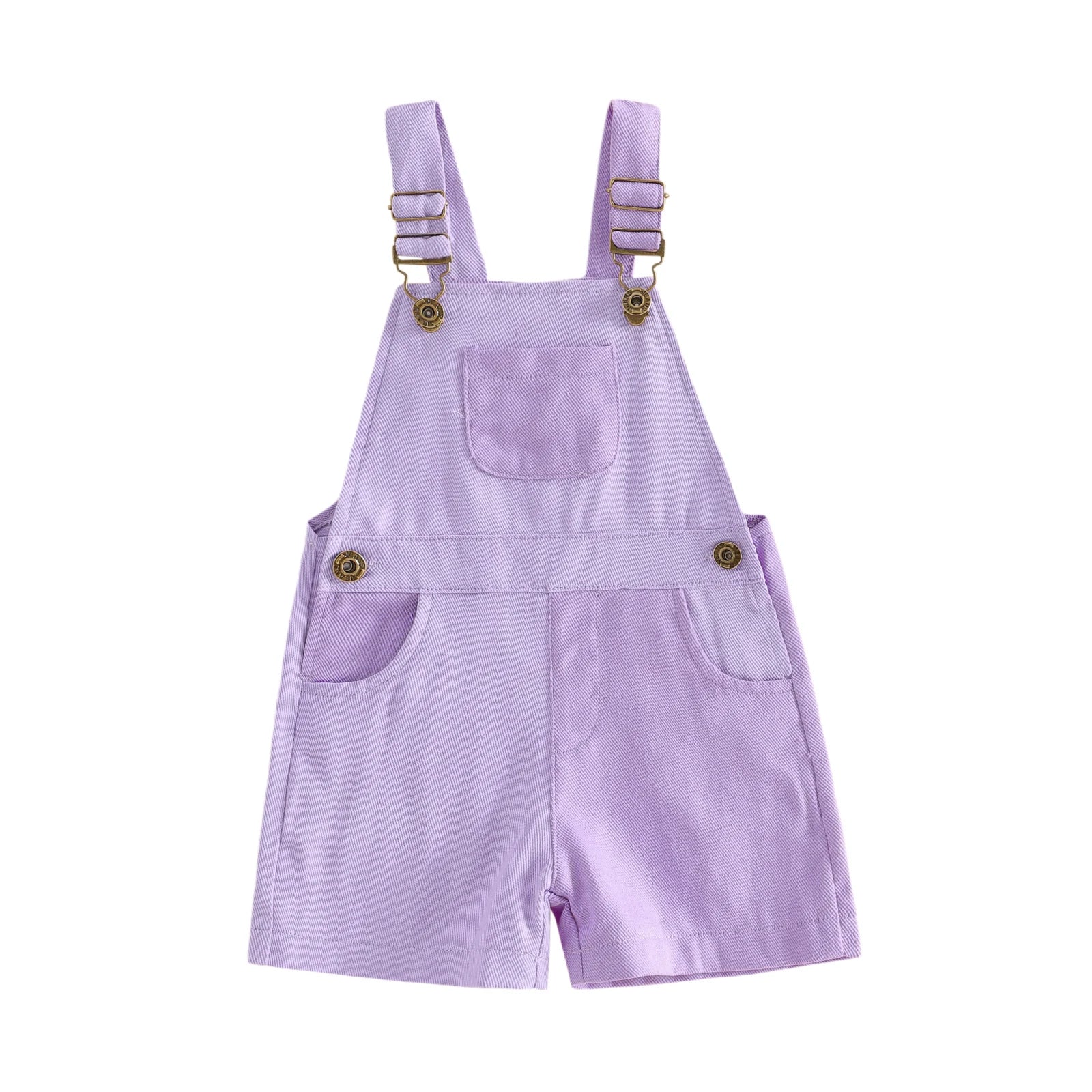 1-4Years Kids Girls Boys Overall Shorts, Cute Contrast Color Summer Jumpsuit with Pockets for Casual Daily