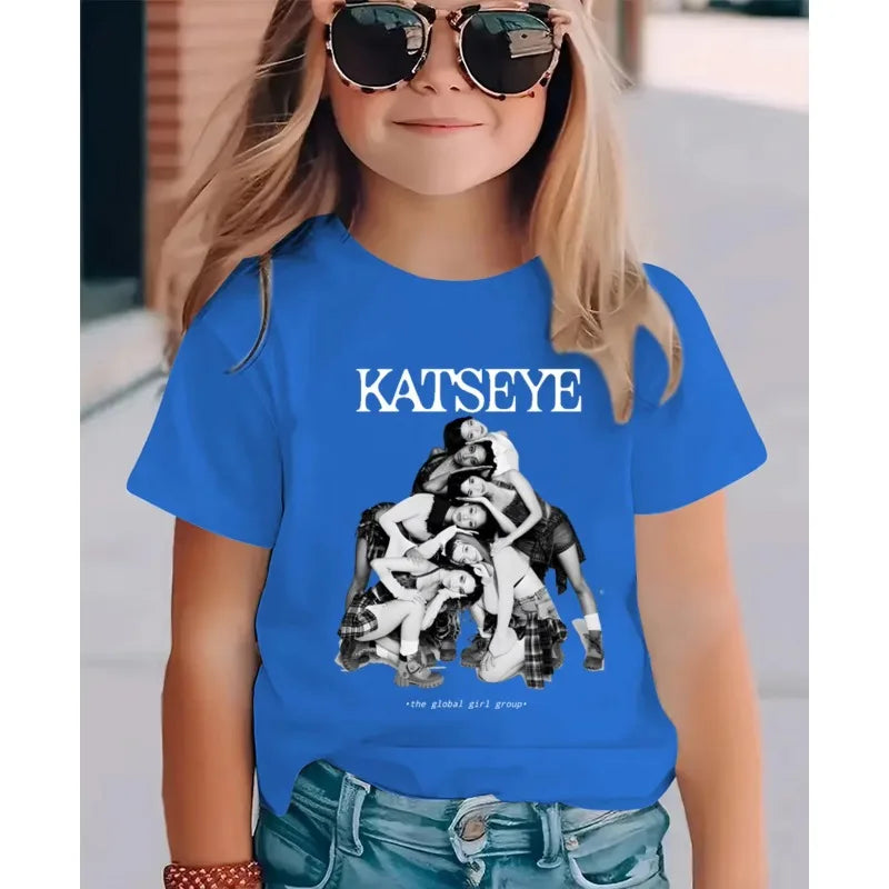 Summer Short Sleeved with Fashionable Patterns Children's Casual Cotton T-shirt for Daily Wear When Going Out with Children