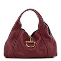 Grained Calfskin Softbit Maxi Shoulder Bag Rosso Ancora