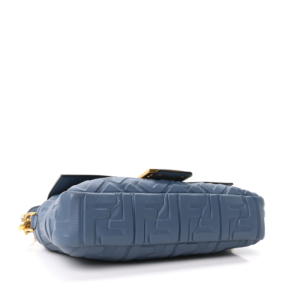 Nappa FF 1974 Embossed Baguette Mirto