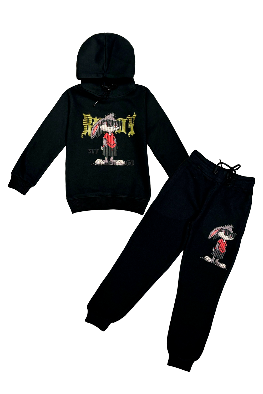 Kids "Cool Bunny" Hoodie and Jogger Set