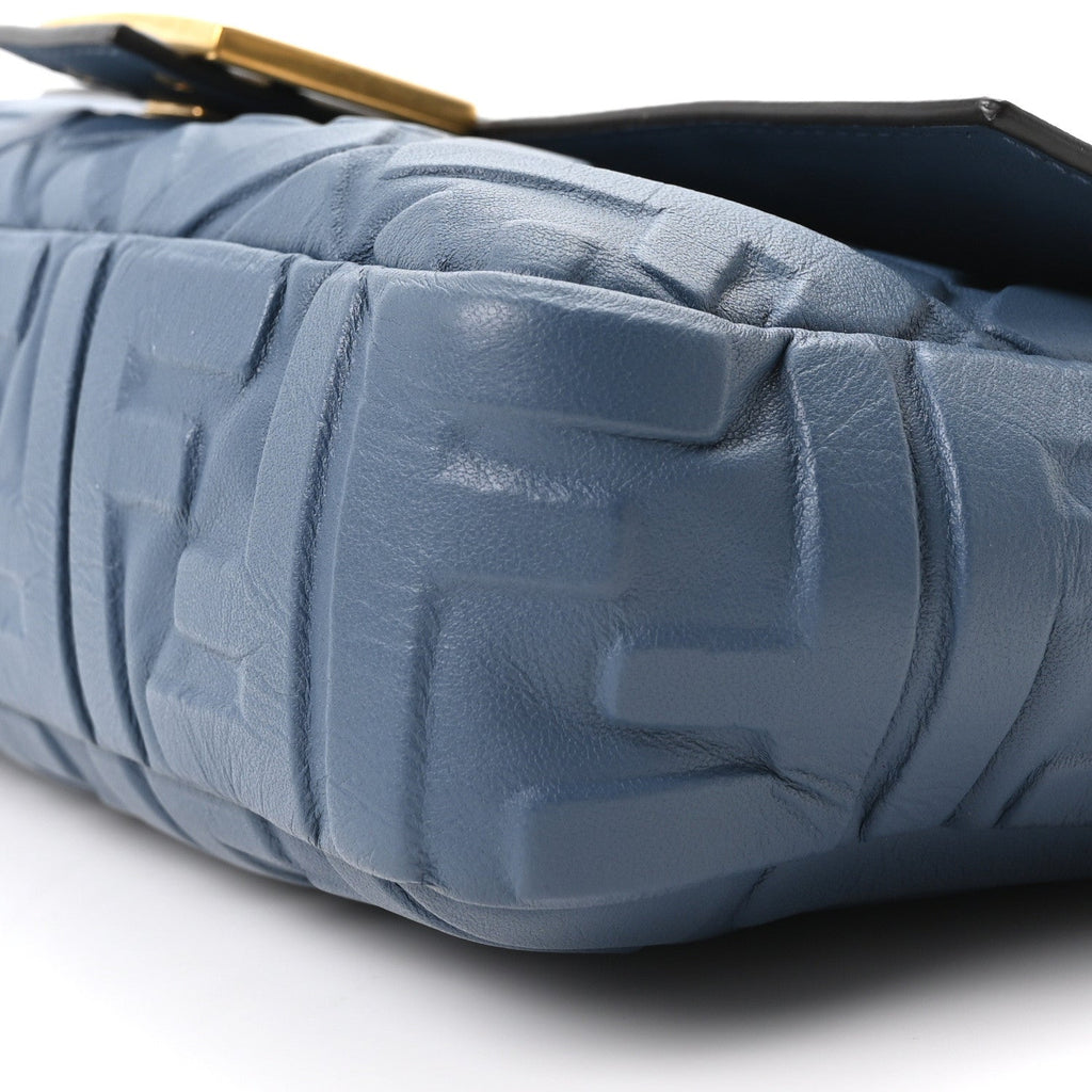 Nappa FF 1974 Embossed Baguette Mirto