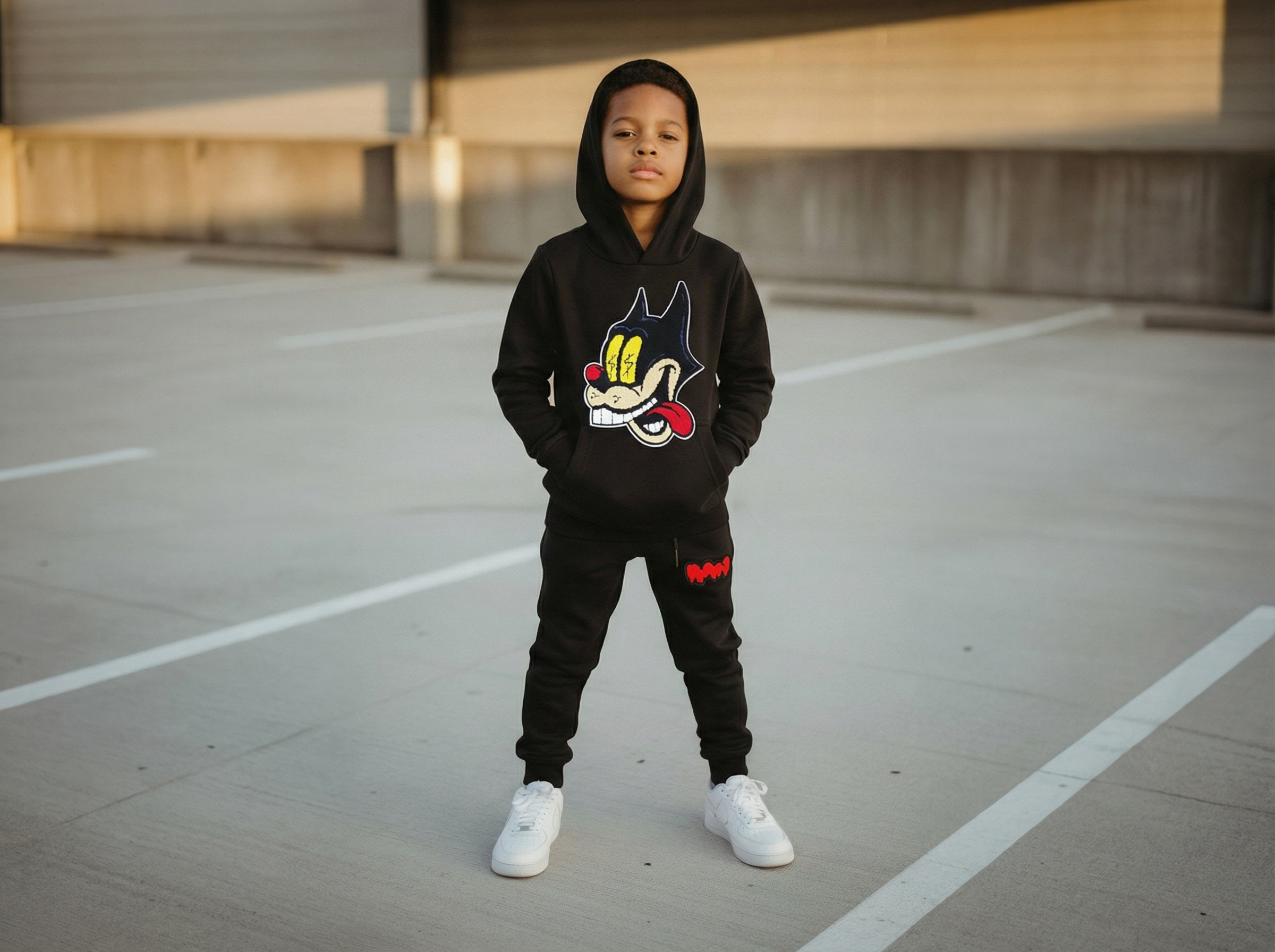 Kids Cash Chenille Hoodie and RAW Drip Chenille Jogger Set